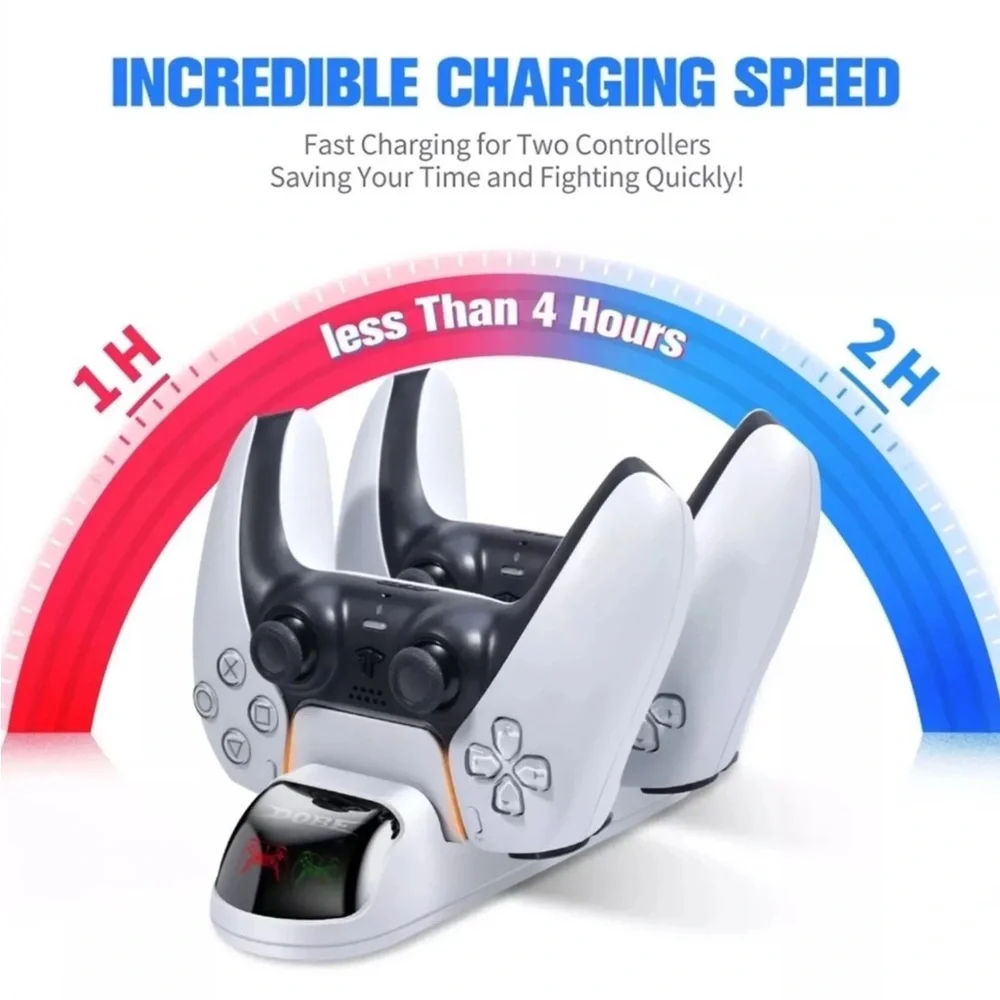🔥🔥Dobe Charging Dock Compatible For (PS5) Playstation 5 Controller